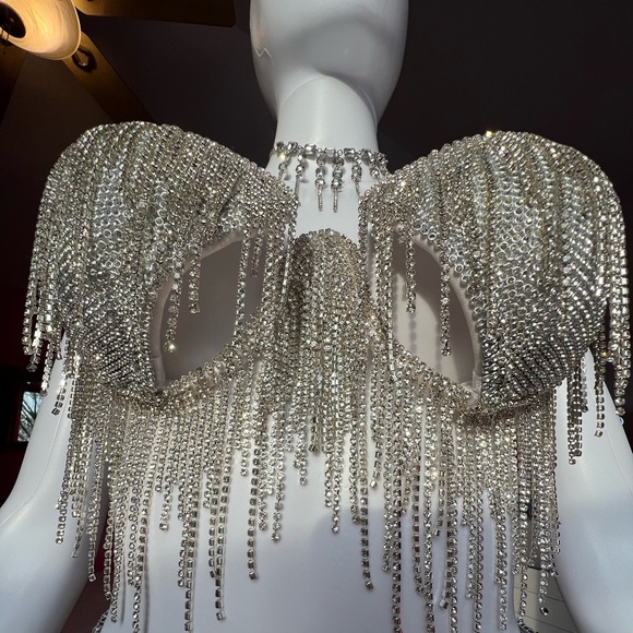 💎RHINESTONE Bling Bra and Skirt 2 piece Set💎 - Picture 7 of 8